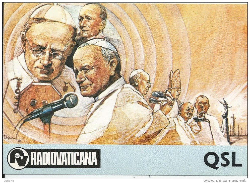 Carte QSL Radio Vatican - - Radio