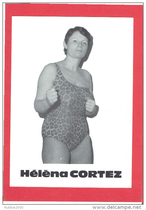 CATCH PHOTO D HELENA CORTEZ AVEC SIGNATURE AU DOS CATCH CLUB DE COGNAC - Artes Marciales