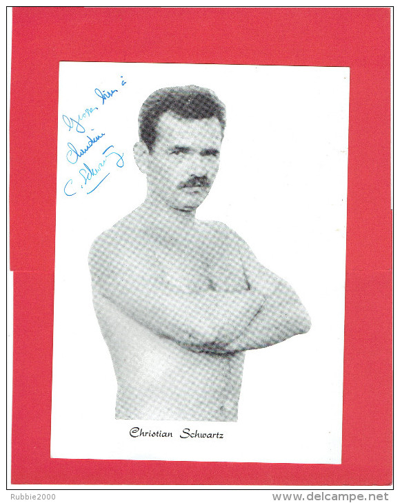 CATCH PHOTO DE CHRISTIAN SCHWARTZ AVEC AUTOGRAPHE CATCH CLUB DE COGNAC - Martial Arts