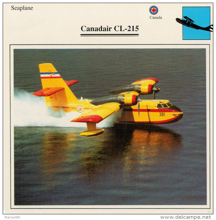 CANADAIR  CL-215          (NUOVO CON DESCRIZIONE E SCHEDA  TECNICA)  2SCAN - 1946-....: Moderne