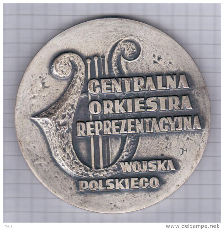 Music Musique, Medal Medaille Poland, Military Orchestra, Centralna Orkiestra Reprezentacyjna Wojska Polskiego - Sin Clasificación