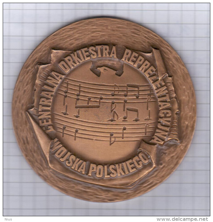 Music Musique, Medal Medaille Poland, Military Orchestra, Centralna Orkiestra Reprezentacyjna Wojska Polskiego - Ohne Zuordnung