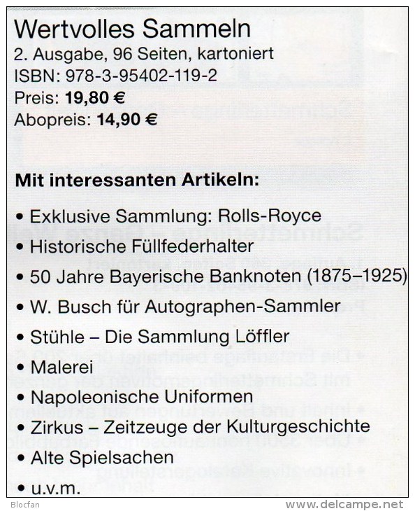 Sammel-Objekte MICHEL Wertvolles Sammeln 2/2015 Neu 15€ Luxus Informationen Of The World New Special Magazine Of Germany - Material Y Accesorios