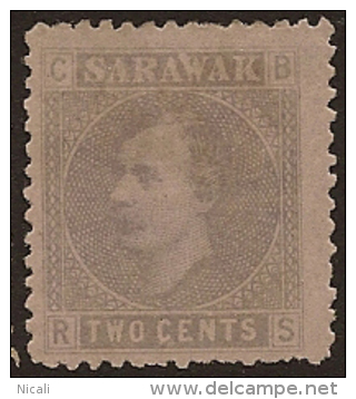 SARAWAK 1875 2c Mauve/lilac SG 3 HM UD154 - Sarawak (...-1963)