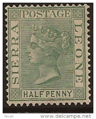 SIERRA LEONE 1884 1/2d QV SG 27 HM PN137 - Sierra Leone (...-1960)