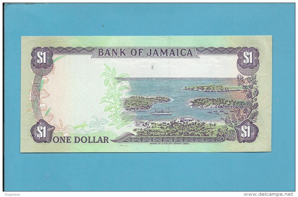 JAMAICA - 1 DOLLAR - 1990 - Pick 68A.d - Sign. 10 - UNC. - 2 Scans - Jamaique