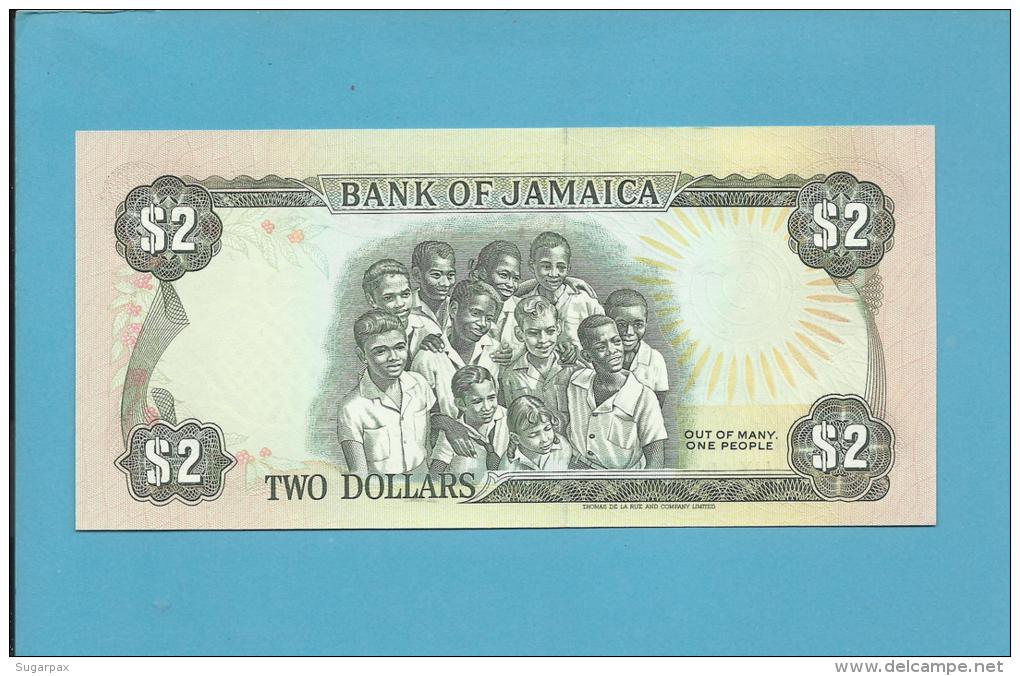 JAMAICA - 2 DOLLARS - 1993 - Pick 69.e - Sign. 11 - UNC. - 2 Scans - Jamaica