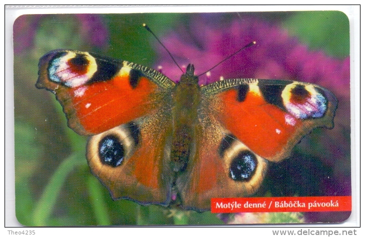 SLOVAKIA PHONECARDS BUTTERFLY -100000cps -1/98-USED - Schmetterlinge