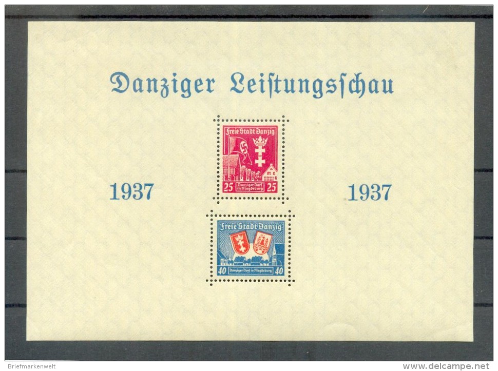 Danzig LEISTUNGSSCHAU BLOCK 3 LUXUS**POSTFRISCH 140EUR (72604 - Other & Unclassified