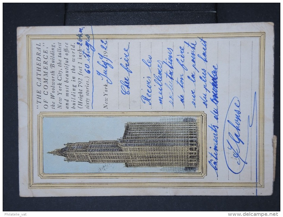 U.S.A. - Trés Jolie Carte De Woolworth Building Voyagee En 1922   LOT  P4527 - Andere Monumenten & Gebouwen