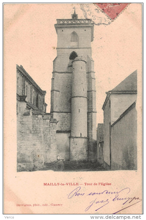 Carte Postale Ancienne De MAILLY-LA-VILLE - Autres & Non Classés