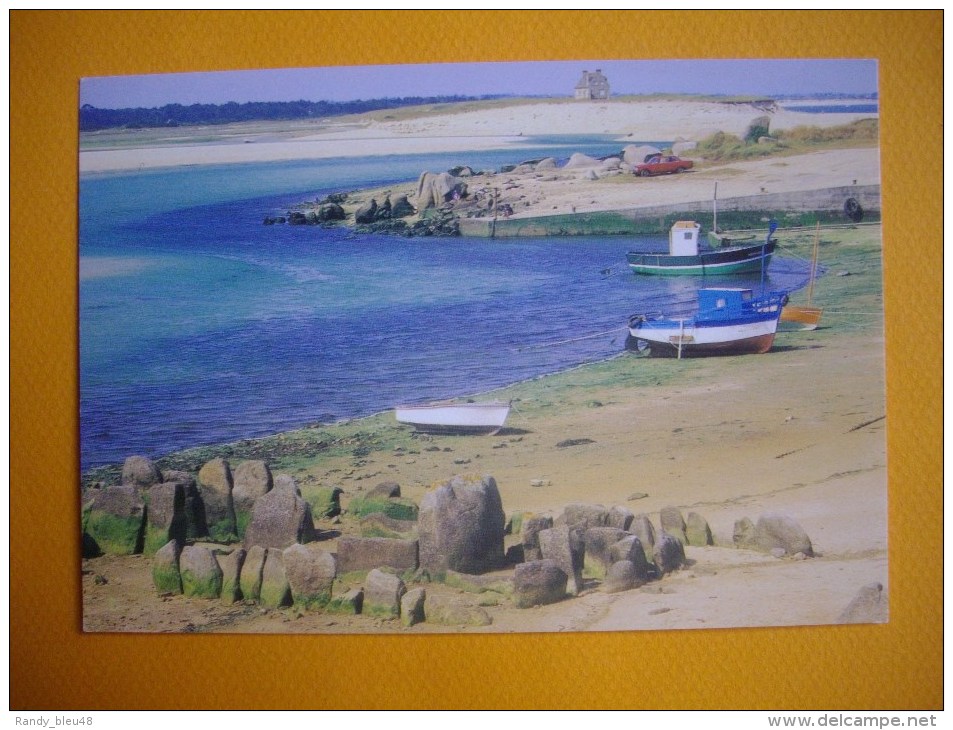 Cpm PLOUESCAT   -  29  - Vestiges Préhistoriques Dans L'anse Du Kernic  -  Finistère - Plouescat