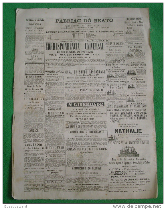 Batalha - Jornal "Diario Illustrado" Nº 714 De 16 De Setembro De 1874. Leiria. - Revues & Journaux