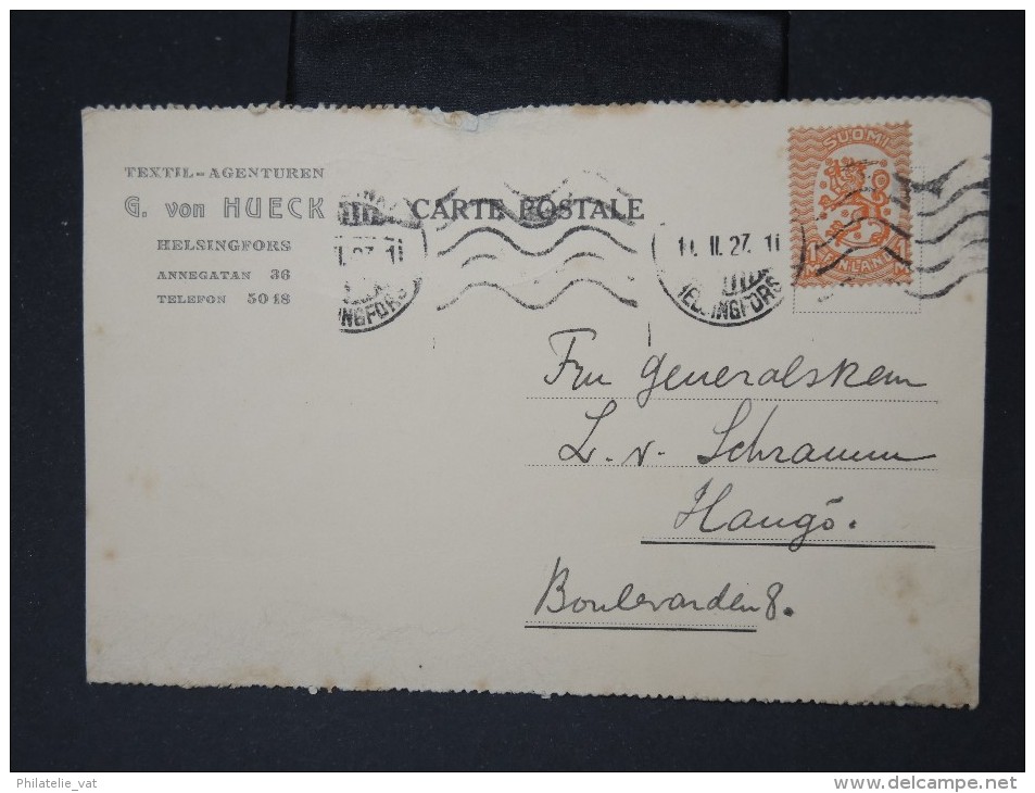 FINLANDE- Document  Voyagé En 1927 A Voir  Voir Scan   LOT P4576 - Briefe U. Dokumente