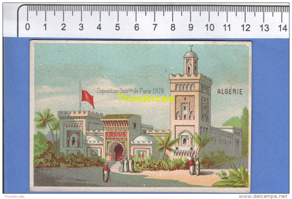 IMAGE CHROMO EXPOSITION UNIVERSELLE DE PARIS 1878  ALGERIE ALGERIA - Autres & Non Classés