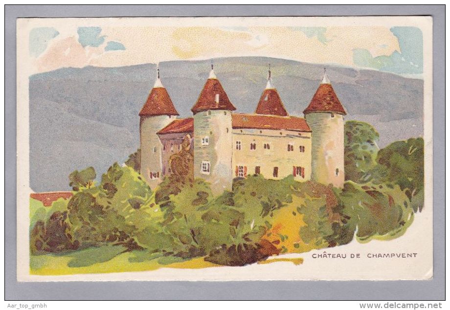 AK VD CHATEAU DE CHAPVENT Litho Gala Peter - Chocolat Kohler - Autres & Non Classés