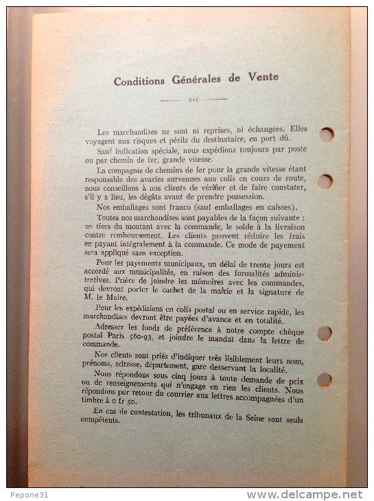 FABRIQUE GENERALE D ARTICLES POUR FETES ET SOCIETES / ETS MENDEZ AUDOUIN 1936