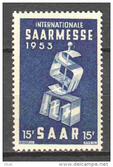 Germany Saarland 1953 Mi 341 MNH - Unused Stamps