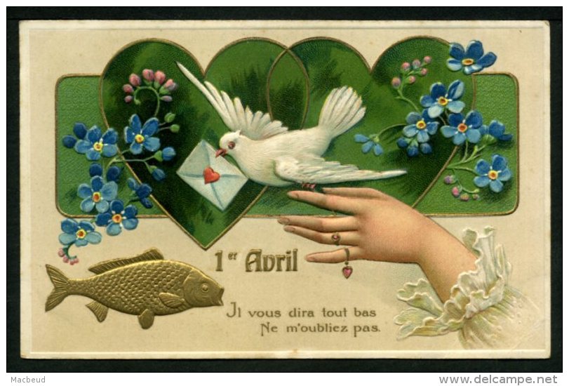 1er AVRIL - Carte Gaufrée De 1904 - April Fool's Day