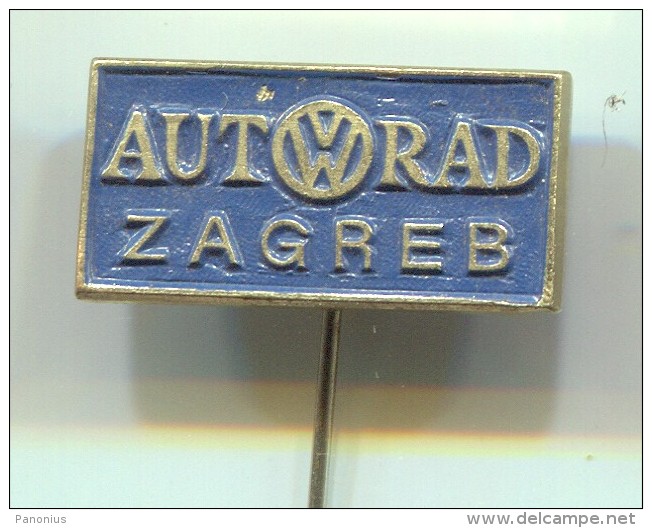 VW, Volkswagen - AUTORAD, Zagreb, Croatia, Vintage Pin  Badge - Volkswagen