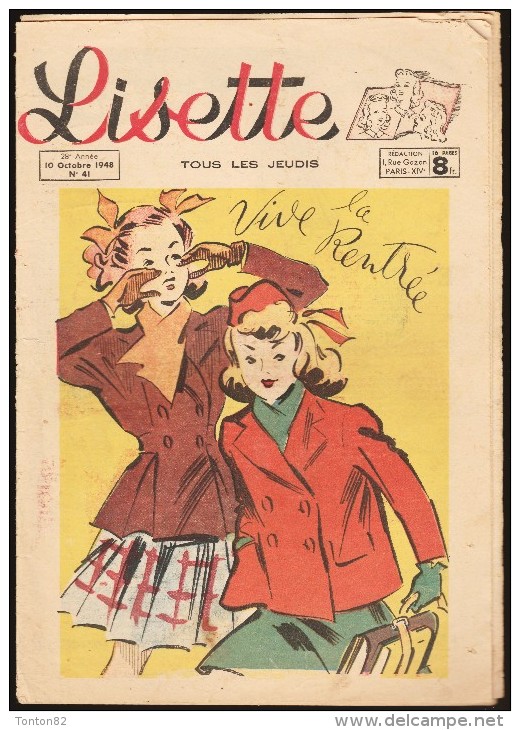 LISETTE N° 41 - 10 Octobre 1948 - Lisette