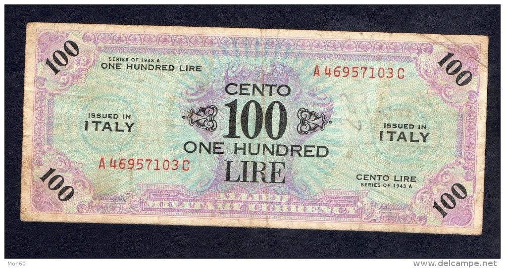 100 LIRE ONE HUNDRED - Occupazione - Allied Occupation WWII