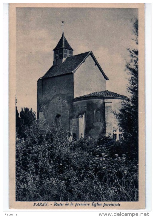 2655   Postal Francia  Paray   Restos De La 1º Iglesia Parroquial - Paray Le Monial