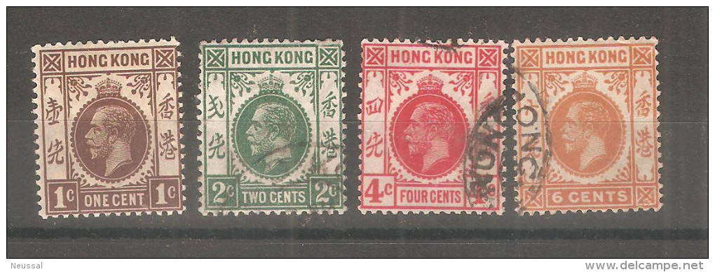 Sellos  Nº 99/102 Hong Kong - Usati