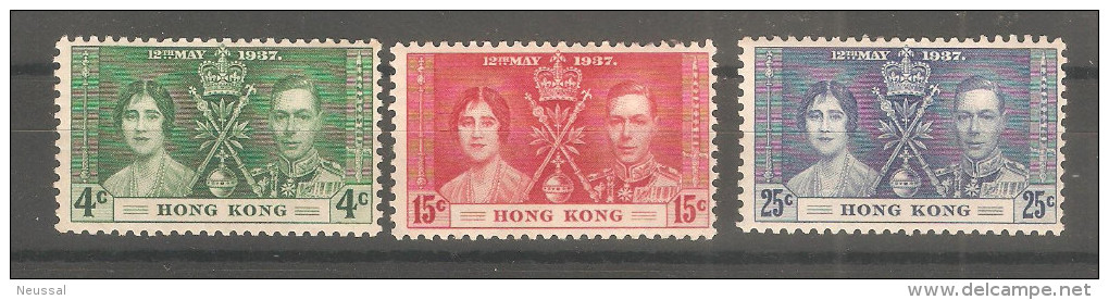 Serie  Nº 137/9 Hong Kong - Unused Stamps