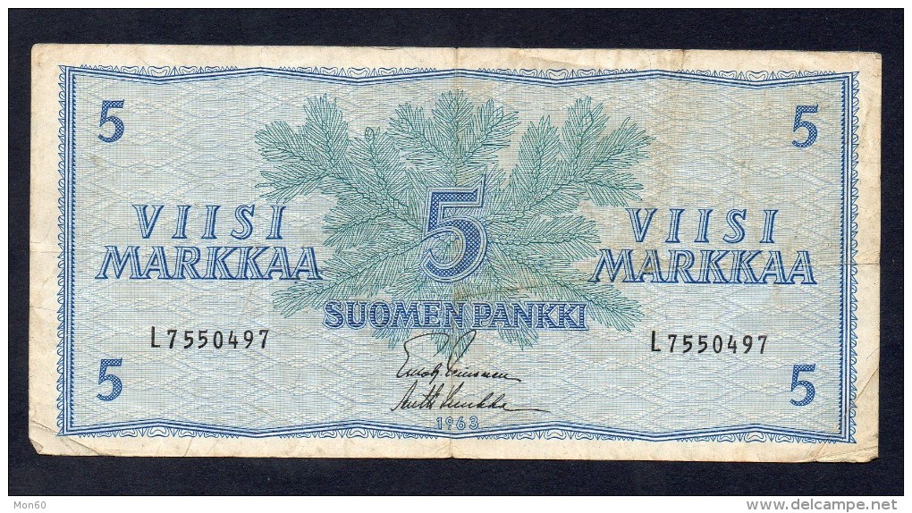 5 MARKKA 1993 FINLANDIA - BB - Finnland