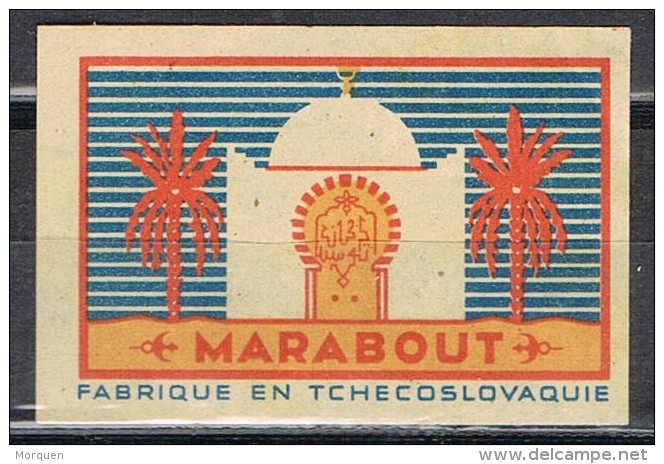 Etiqueta Safety Matches . MARABOUT. Checoslovaquia, Tchecoslovaquie - Autres & Non Classés