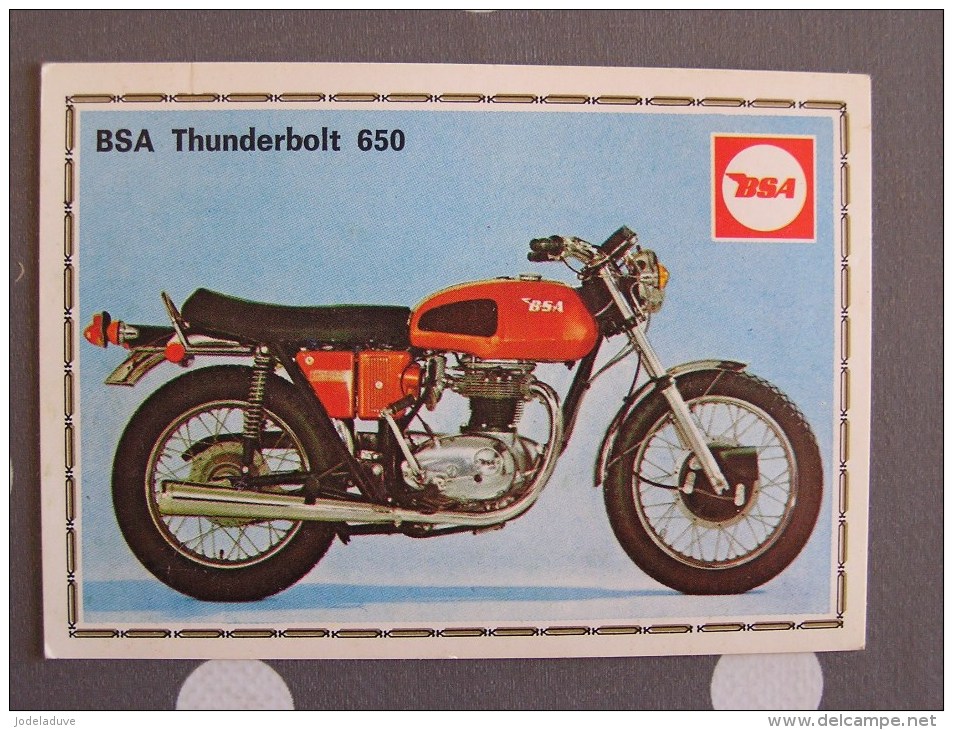 PANINI Super Moto BSA THUNDERBOLT 650 Original Sticker N° 37   Vignette Chromo Trading Card Vignette Cards - Edition Française