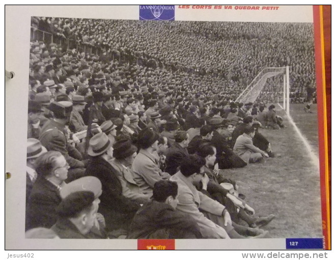 LIBRO CON FICHAS FUTBOL FOOTBALL DEL BARÇA 150 LAMINAS  editado por la vanguardia en 1996