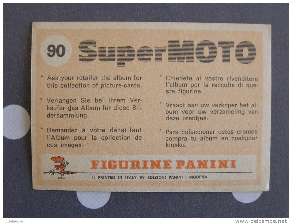 PANINI Super Moto KAWASAKI 500 MACH III H1 Original Sticker N° 90  Vignette Chromo Trading Card Vignette Cards - Edition Française