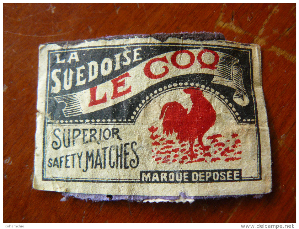 Safety Matches La Suedoise Le Coq - Scatole Di Fiammiferi - Etichette