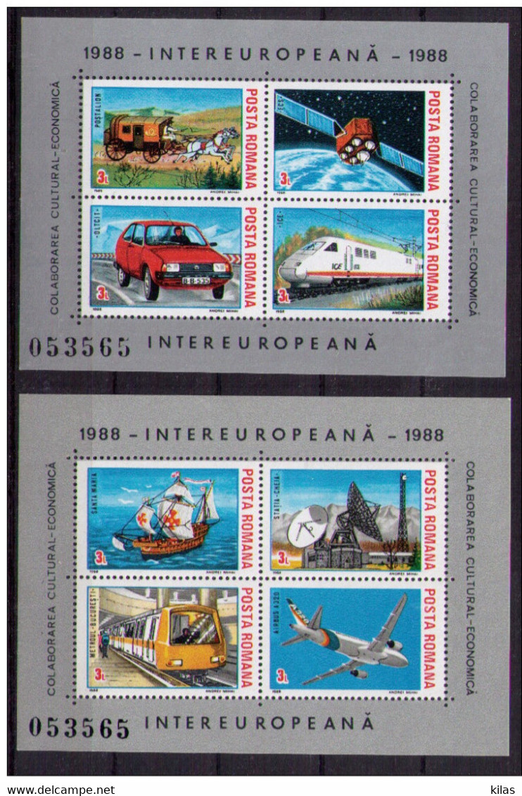 ROMANIA 1988 Intereuropa DISCOVERY OF AMERICA CHRISTOPHER COLUMBUS,  MNH - Christophe Colomb