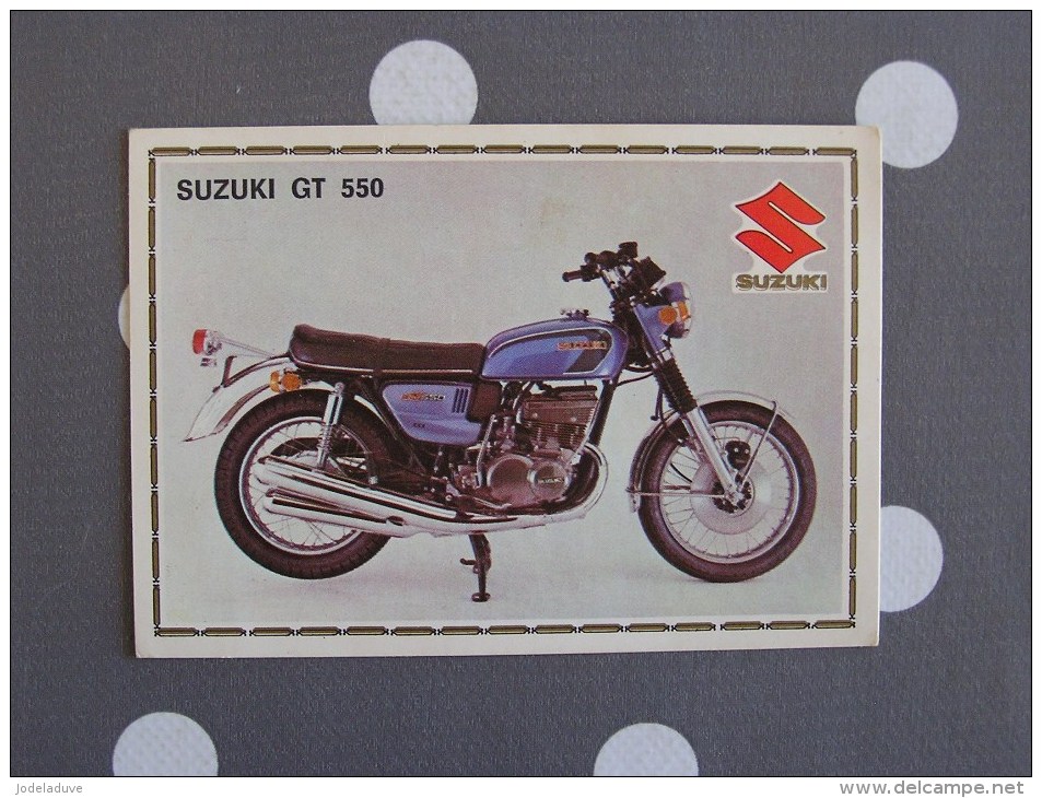 PANINI Super Moto SUZUKI GT 550  Original Sticker N° 168  Vignette Chromo Trading Card Vignette Cards - Edition Française