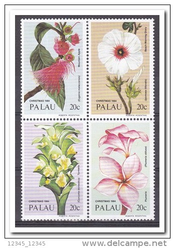 Palau 1984, Postfris MNH, Flowers, Christmas - Palau