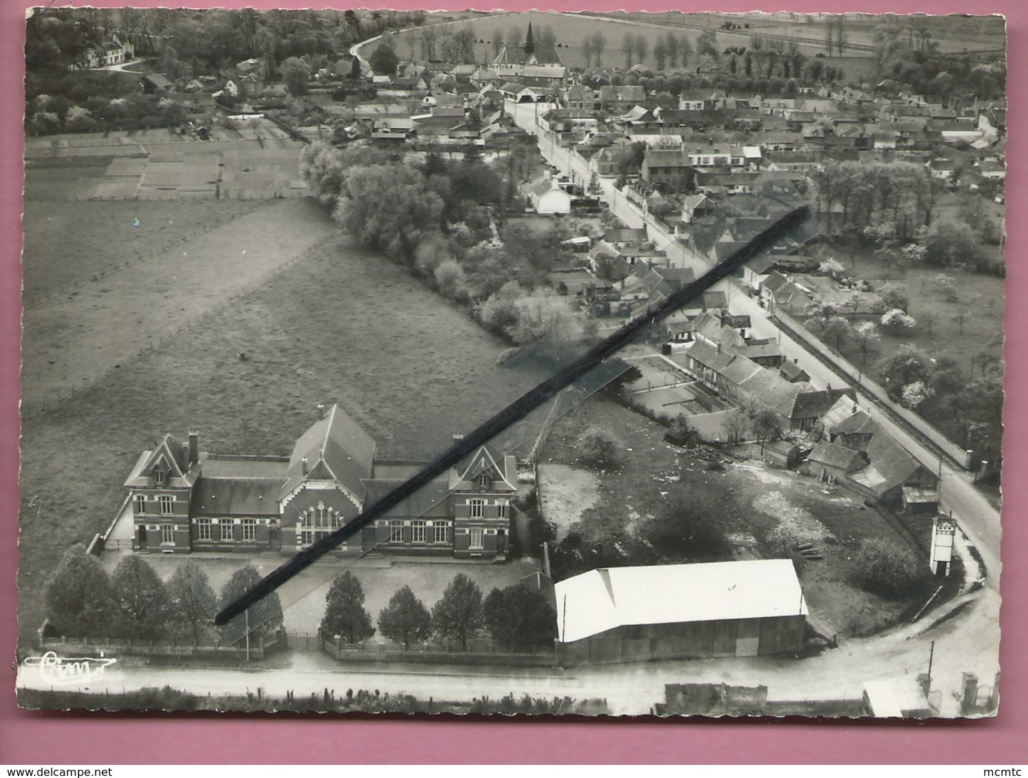 CPM - Noyelles Sur Mer - Vue Panoramique Aérienne Et école Des Filles - Noyelles-sur-Mer