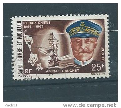 SPM N° YT 383  Amiral Gauchet  Oblitéré - Used Stamps