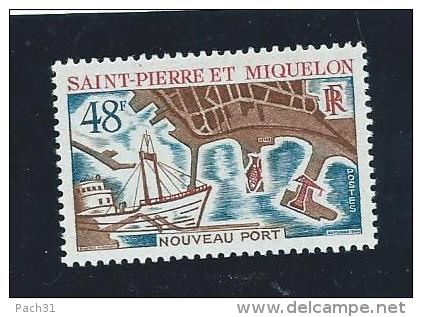 SPM N° YT 378  Nouveau Port    Neuf - Oblitérés