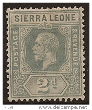 SIERRA LEONE 1912 2d KGV SG 115 HM PL141 - Sierra Leone (...-1960)