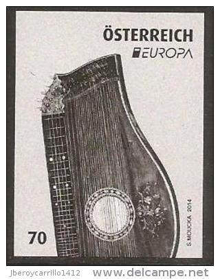 AUSTRIA/ ÖSTERREICH /L´AUTRICHE -EUROPA 2014-TEMA ANUAL "INSTRUMENTOS MUSICALES NACIONALES"-  BLACK PRINT SERIE. - 2014