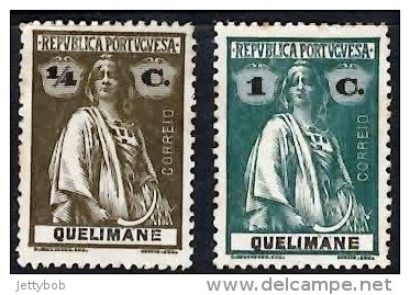 QUELIMANE 1916 Ceres (unsurfaced) 0.25c, 1c Mint - Quelimane