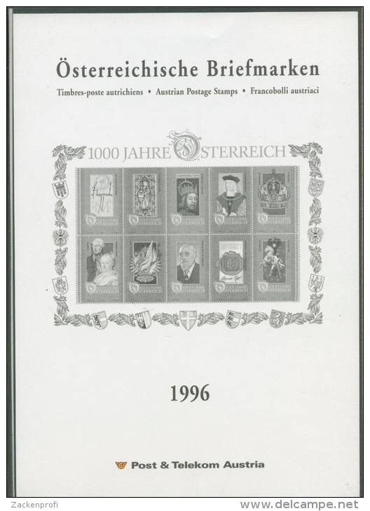 Österreich 1996 Jahresmappe Der Post Mit Allen Ausgaben Postfrisch (SG5766) - Años Completos