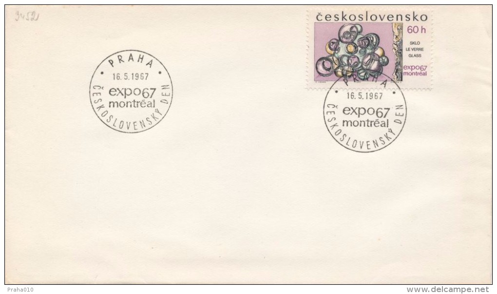 J0978 - Czechoslovakia (1967) Praha: Expo67 Montréal / Czechoslovak Day - 1967 – Montréal (Canada)