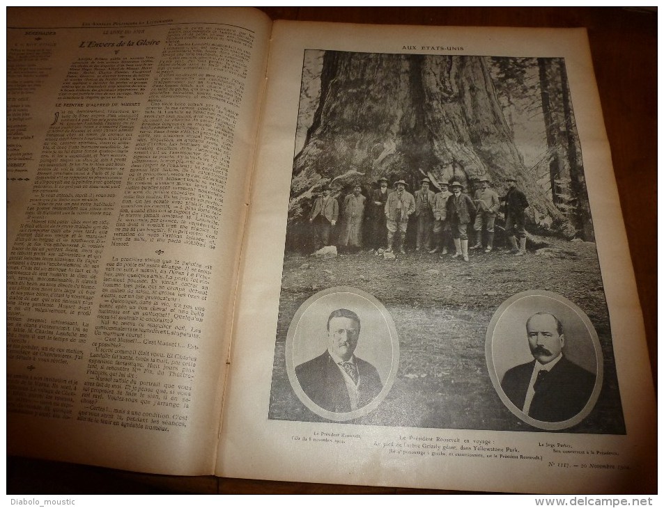 1904 ANNALES P L  : Roosevelt Et L'arbre Géant "Grizzly" Au Yellowstone Park (USA)  ;La Cigale Et La Fourmi à L'Opéra; - Other & Unclassified