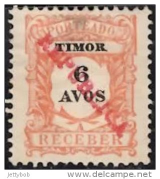 TIMOR 1913 Postage Due Republica 6a  Mint - Timor