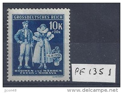 Germany (Bohmen Und Mahren) 1944  5 Jahre Der Protektorats  (**) MNH  Mi135 (PF 135 I) - Ocupación 1938 – 45