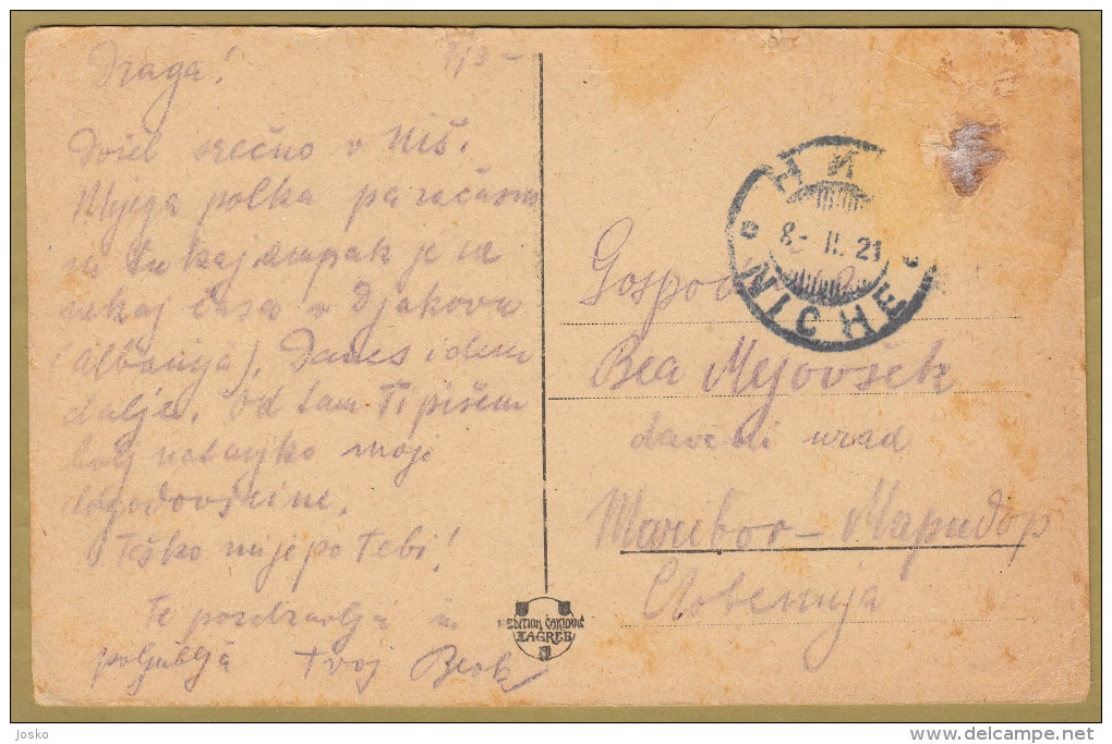 NIS - Inzenjerska Kasarna  ( Serbia ) * Travelled 1921. - Serbia